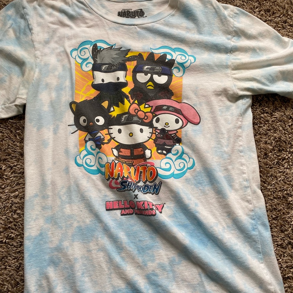 Naruto Hello Kitty T-Shirt - Blue